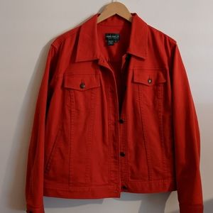 Ralph Lauren Co. Red Denim jacket Size 1X